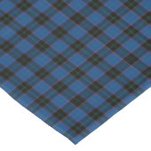 Clan Hume Royal Blue und Black Scottish Tartan Tischdecke (Schrägansicht)