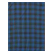 Clan Hume Royal Blue und Black Scottish Tartan Tischdecke (Vorderseite)