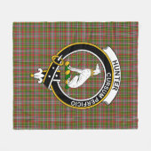 Clan Hunter 1819 Tartan Kariert Fleecedecke (Vorderseite (Horizontal))