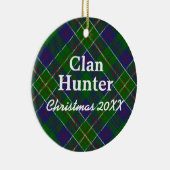 Clan Hunter Scottish Tartan Keramikornament (Rechts)