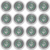 Clan Hunter Wappen & Tartan Knot Aufkleber (Vorderseite)