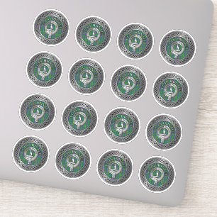 Clan Hunter Wappen & Tartan Knot Aufkleber