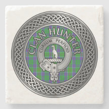 Clan Hunter Wappen & Tartan Knot