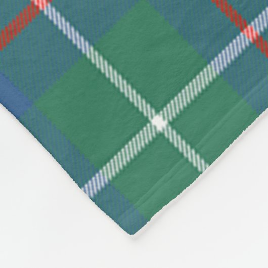 Clan Inglis Ancient Tartan Kariert Fleecedecke (Ecke)