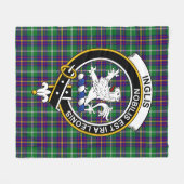 Clan Inglis Tartan Kariert Fleecedecke (Vorderseite (Horizontal))