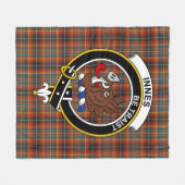 Clan Innes Ancient Tartan Kariert Fleecedecke (Vorderseite (Horizontal))