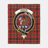 Clan Innes Modern Tartan Kariert Fleecedecke (Vorderseite)
