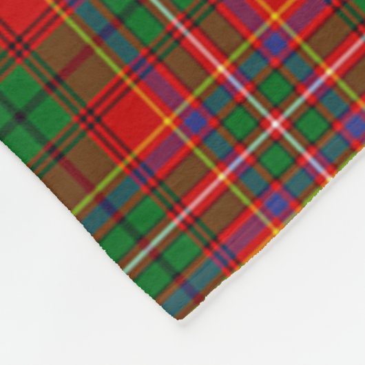 Clan Innes Tartan Kariert Fleecedecke (Ecke)