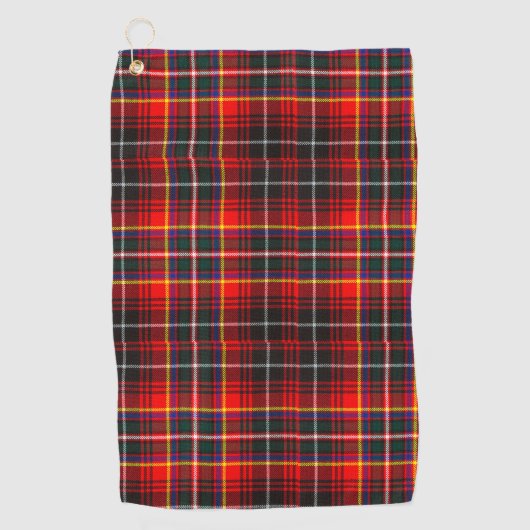 Clan Innes Tartan Kariert Golfhandtuch (Vorderseite)