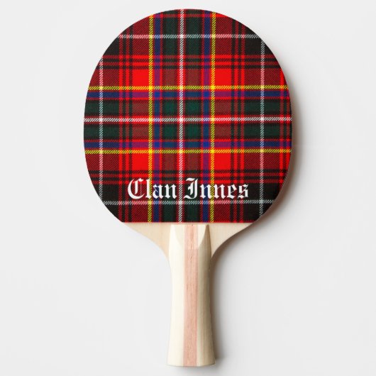 Clan Innes Tartan Tischtennis Schläger (Vorderseite)