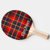 Clan Innes Tartan Tischtennis Schläger (Seitenansicht)