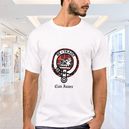 Clan Innes Wappen Abzeichen & Tartan T-Shirt