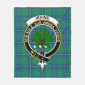Clan Irvine Ancient Tartan Kariert Fleecedecke (Vorderseite)