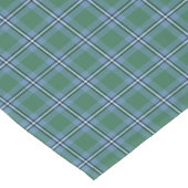 Clan Irvine Blue und Green Scottish Tartan Kurzer Tischläufer (Ecke)