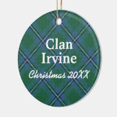 Clan Irvine Scottish Tartan Keramikornament (Links)