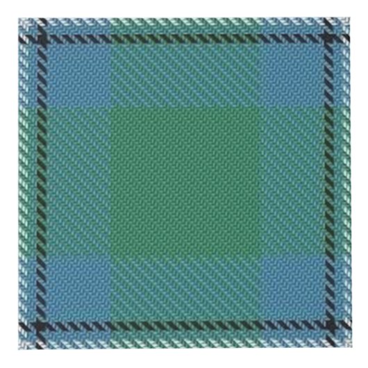 Clan Irvine Tartan House Blessing Würfel (Rechts)