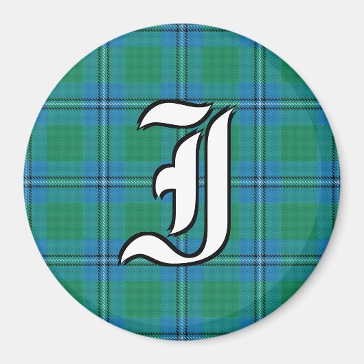 Clan Irvine Tartan Kariert Accents Magnet (Vorne)