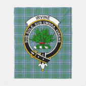 Clan Irvine Tartan Kariert Fleecedecke (Vorderseite)