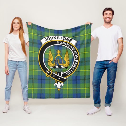 Clan Johnston Ancient Tartan Kariert Fleecedecke (Beispiel)
