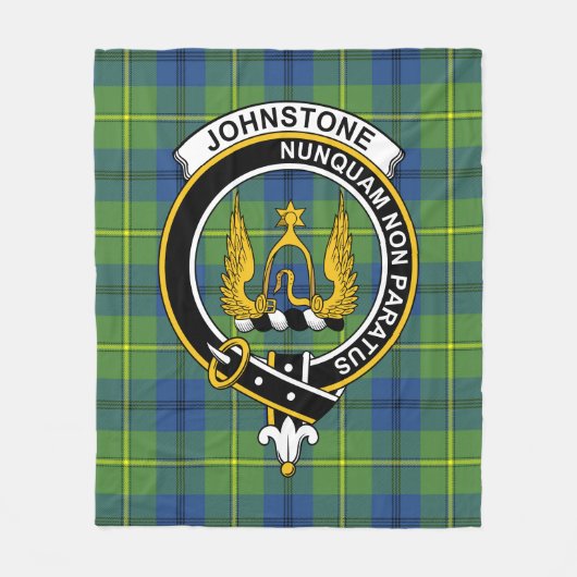 Clan Johnston Ancient Tartan Kariert Fleecedecke (Vorderseite)