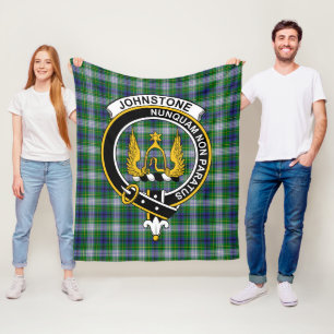 Clan Johnston Dress Tartan Kariert Fleecedecke