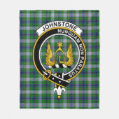 Clan Johnston Dress Tartan Kariert Fleecedecke (Vorderseite)