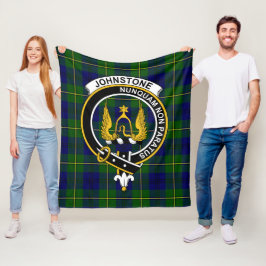 Clan Johnston Modern Tartan Kariert Fleecedecke