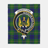 Clan Johnston Modern Tartan Kariert Fleecedecke (Vorderseite)