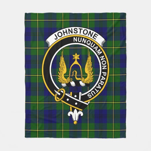 Clan Johnston Modern Tartan Kariert Fleecedecke (Vorderseite)