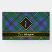 Clan Johnston Tartan Banner (Horizontal)