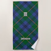 Clan Johnston Tartan Beach Towel Strandtuch (Vorderseite)