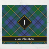 Clan Johnston Tartan Beer Bottle Label Bierflaschenetikett (Einzelnes Label)