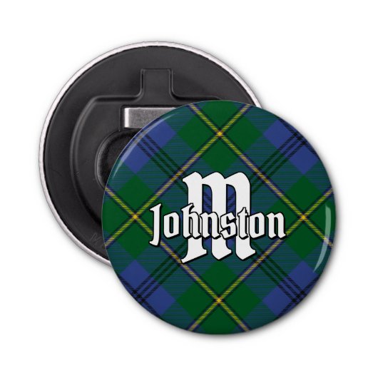 Clan Johnston Tartan Bottle Opener Flaschenöffner (Vorderseite)