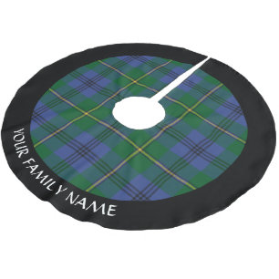 Clan Johnston Tartan Brushed Polyester Tree Skirt Polyester Weihnachtsbaumdecke