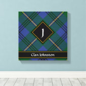 Clan Johnston Tartan Canvas Print Leinwanddruck (Insitu (Holzboden))