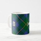 Clan Johnston Tartan Coffee Tasse (Vorderseite Links)