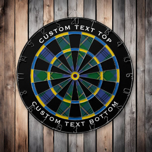 Clan Johnston Tartan Dart Board Dartscheibe