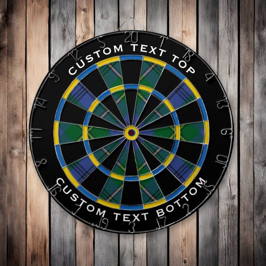 Clan Johnston Tartan Dart Board Dartscheibe