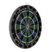Clan Johnston Tartan Dart Board Dartscheibe (Vorderseite Links)