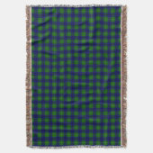 Clan Johnston Tartan Decke (Vorderseite Vertikal)