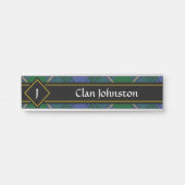 Clan Johnston Tartan Door Sign Türschild (Vorderseite )
