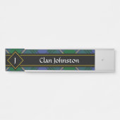 Clan Johnston Tartan Door Sign Türschild (Vorderseite )