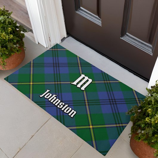 Clan Johnston Tartan Doormat Fußmatte