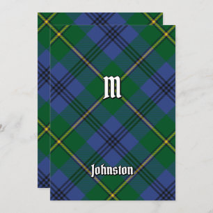 Clan Johnston Tartan Einladung