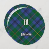 Clan Johnston Tartan Einladung (Vorne/Hinten)