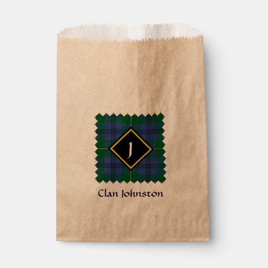 Clan Johnston Tartan Favor Bag Geschenktütchen (Vorderseite)