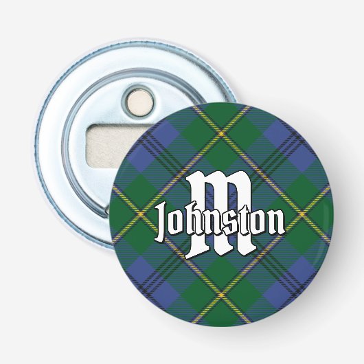 Clan Johnston Tartan Flaschenöffner (Vorderseite)