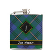 Clan Johnston Tartan Flask Flachmann (Vorderseite)