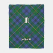 Clan Johnston Tartan Fleece Blanket (Vorderseite)