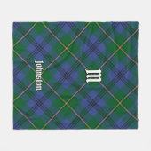Clan Johnston Tartan Fleece Blanket (Vorderseite (Horizontal))
